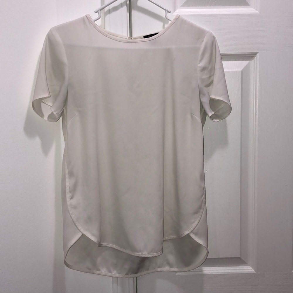 White silky shirt